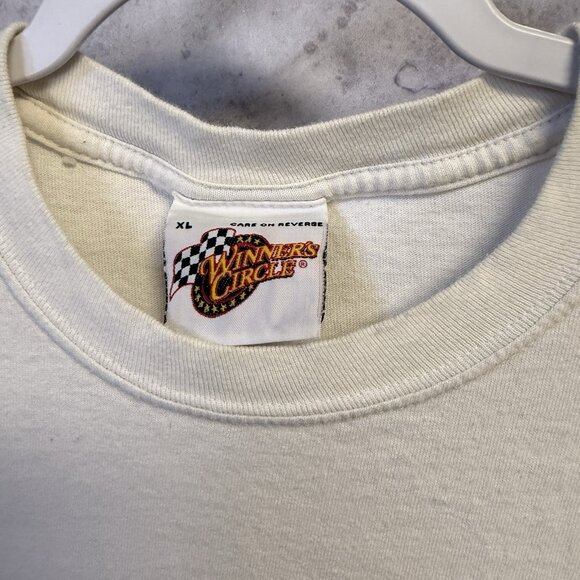 Jimmie Johnson Nascar Racing T Shirt Mens XL White Winners Circle Y2K - Picture 4 of 15